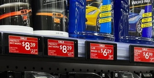 Pa Siopau Groser sydd â Thagiau Pris Digidol?