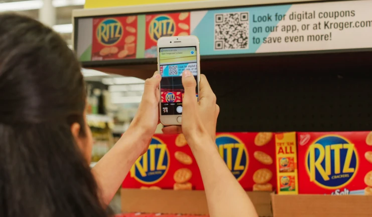 Shelf-edge display pilot deployment - start with 10-20 units in high-traffic zone Pilot deployment of bar-type shelf edge LCD displays in a grocery store aisle for performance testing