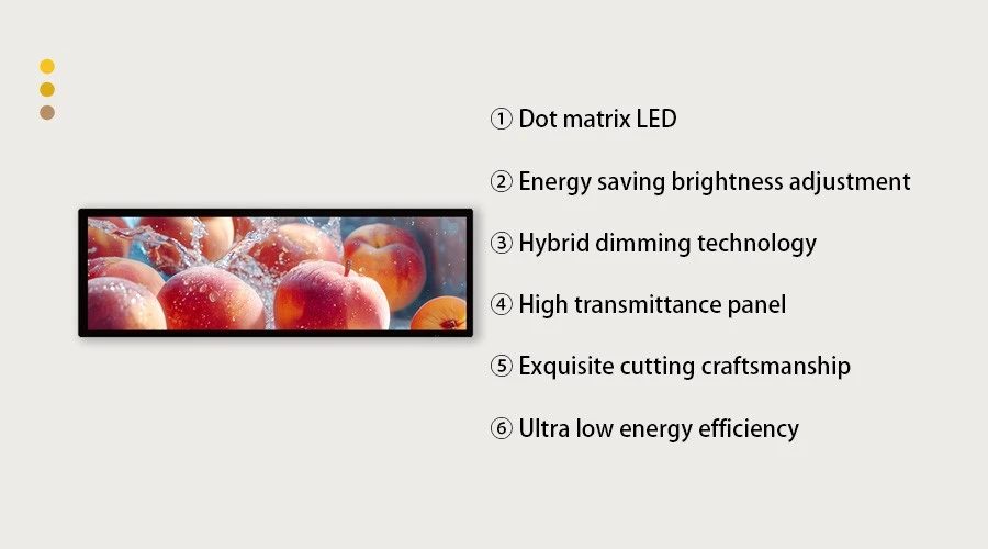 35.5 Inch LCD Bar Display Double Face Screen Manufacturer 35.5 Inch LCD Bar Display Double Face Screen Manufacturer
