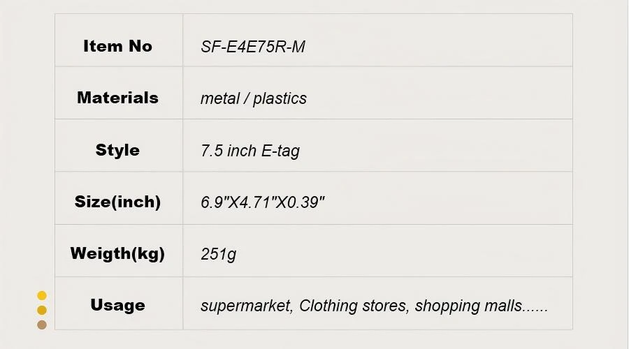 7.3 Inch Electronic Price Tag Metal Insert Channel